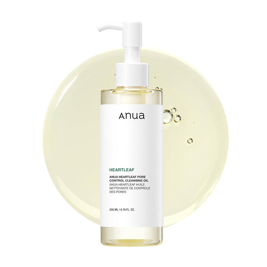 Heartleaf Pore Control Cleansing Oil, Oil Cleanser for Face, Makeup Blackhead Remover, Korean Skin Care 6.76 Fl Oz(200Ml) (Original)