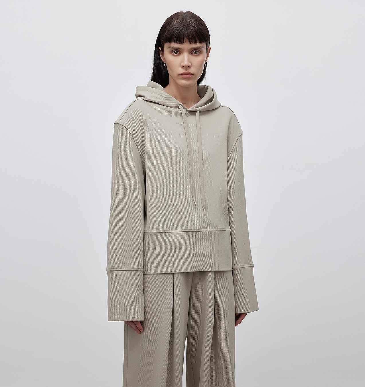 Hooded Sweatshirt for Women, Set, Casual Sweatpants With Straight-Leg