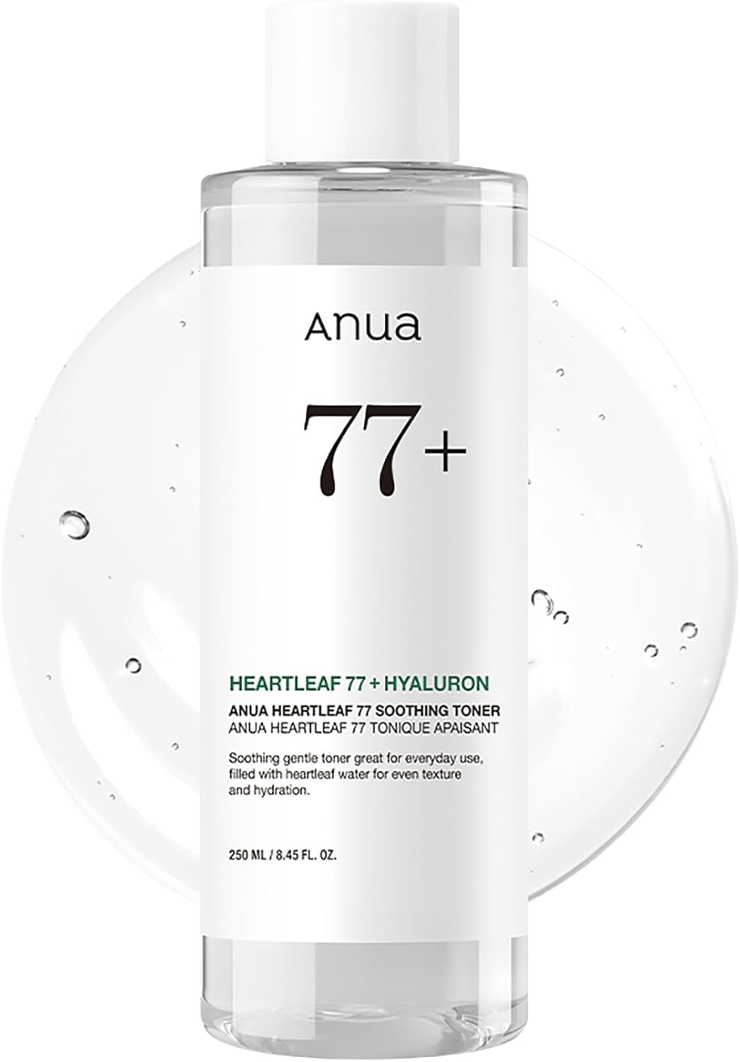 Heartleaf 77 Soothing Toner, Moisturizing & Calming Facial Toner for Glass Skin, Hyaluronic Acid, Lightweight Hydration for Sensitive Skin, Redness Relief, Korean Skincare, 8.45 Fl.Oz