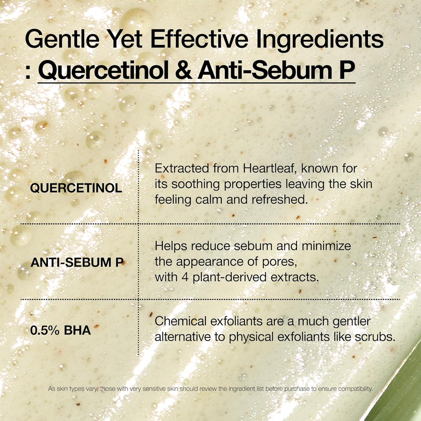Heartleaf Quercetinol Pore Deep Cleansing Foam, Face Wash for Pore Refining Cleanser, Hydrating Daily Facial Cleanser for Double Cleansing, Gentle Foaming with BHA, Korean Skincare, 5.07 Fl.Oz.